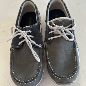 Dunham Charcoal Leather Men's Shoes size 10